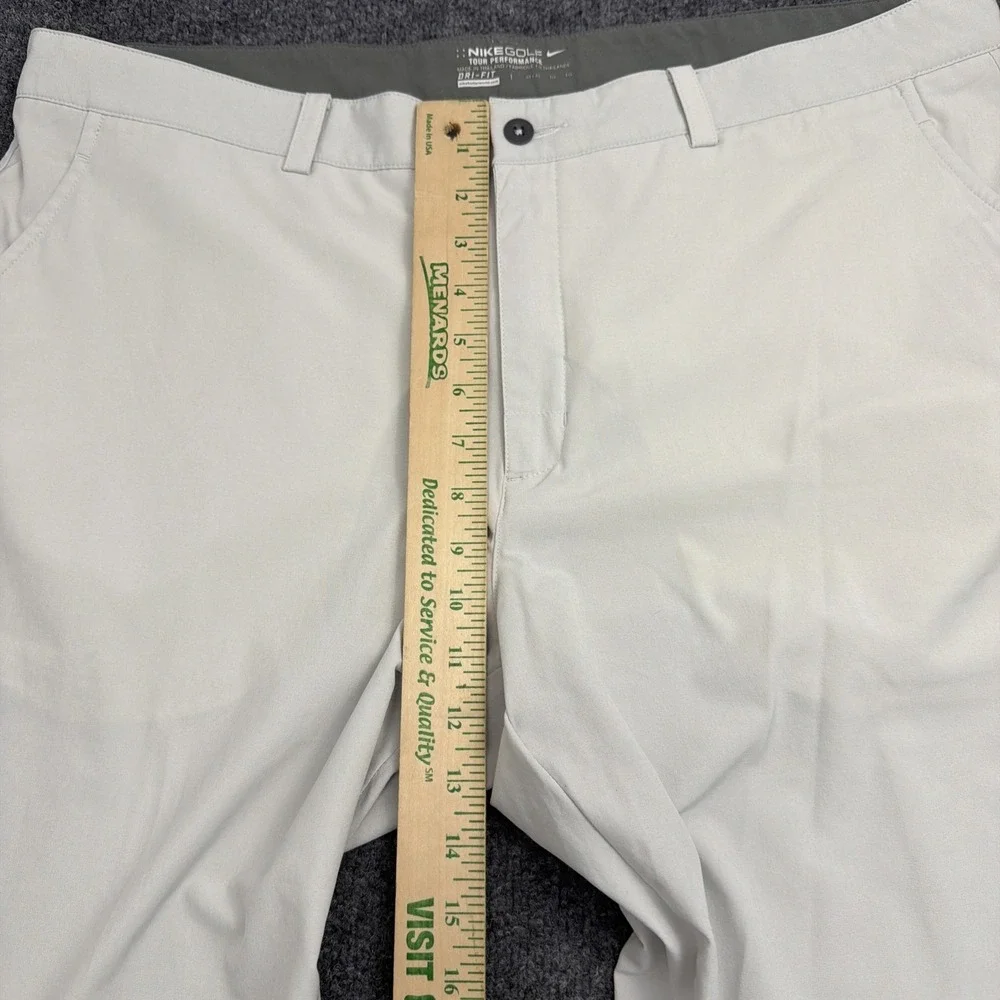 Nike Golf Tour Performance Golf Pants Men's 40x32 White Dri Fit Perforated